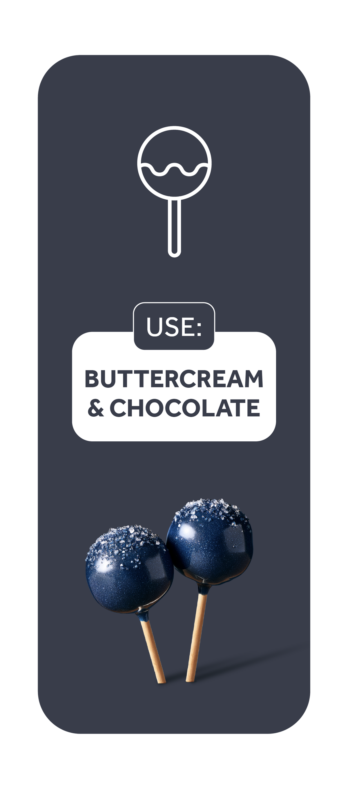 Buttercream & Chocolate natural food coloring collection.
